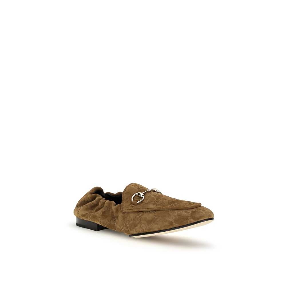 Gucci Brown Calf Leather Bos Taurus Slip-On Loafers - Image 2