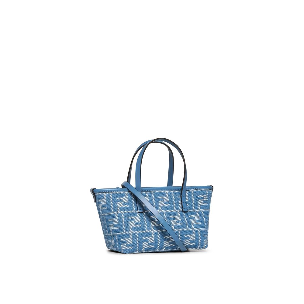 Fendi Blue Cotton Handbag - Image 2