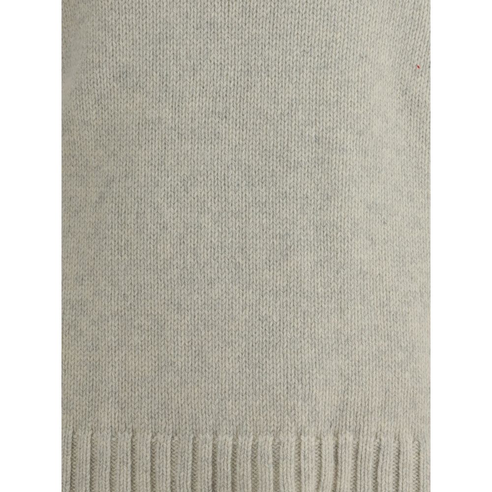 Aragona Cashmere Gray Alpaca Vicugna Pacos Turtleneck - Image 3