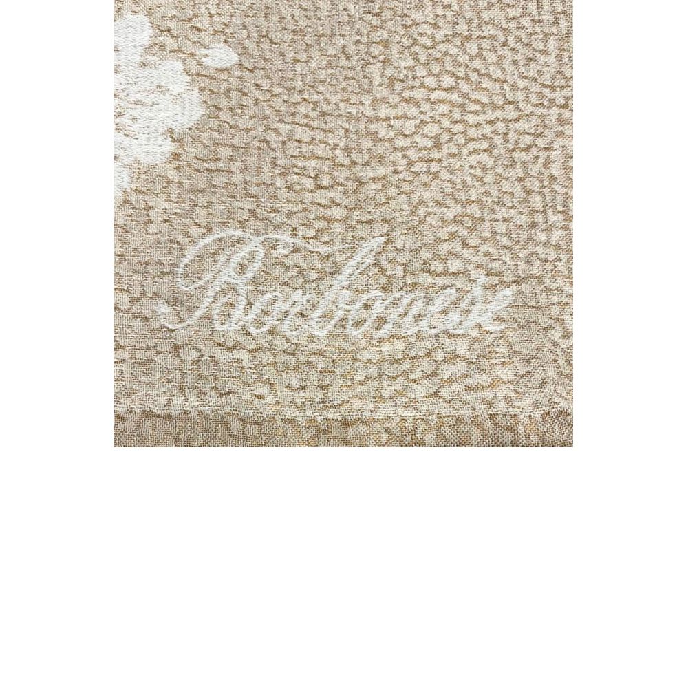 Borbonese Beige Viscose Women Scarf - Image 3