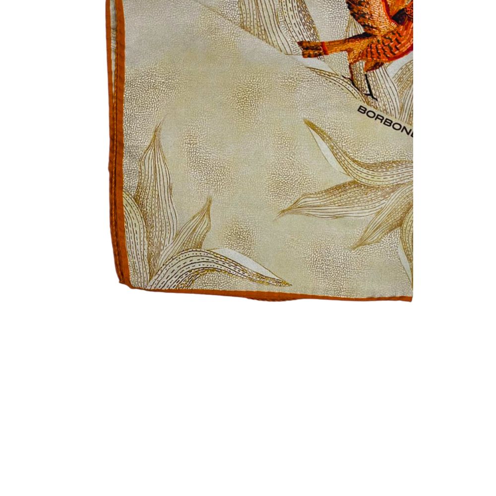 Borbonese Beige Silk Women Scarf - Image 3