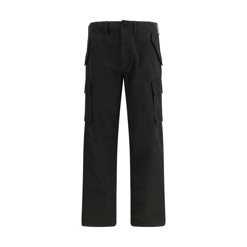 Burberry Black Cotton Cargo Pants