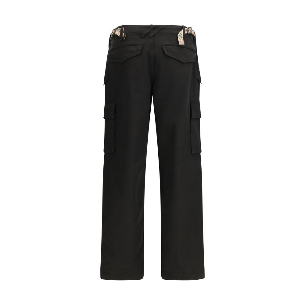 Burberry Black Cotton Cargo Pants - Image 2