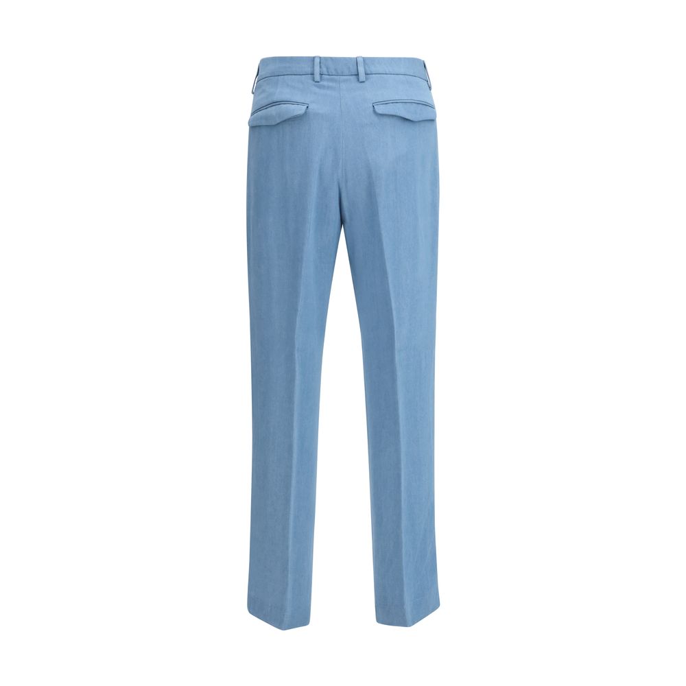 Cruna Light Blue Tencel Casual Pants - Image 2