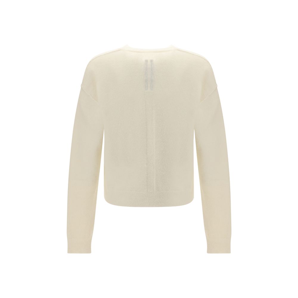 Rick Owens White Alpaca Vicugna Pacos Sweatshirt - Image 2