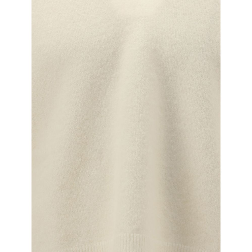 Rick Owens White Alpaca Vicugna Pacos Sweatshirt - Image 3