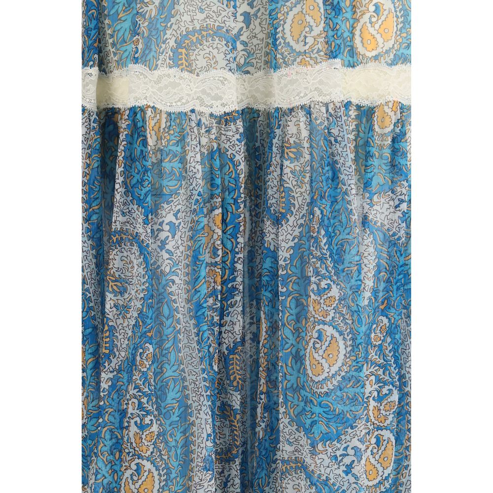 Etro Multicolor Silk Long Skirt - Image 3