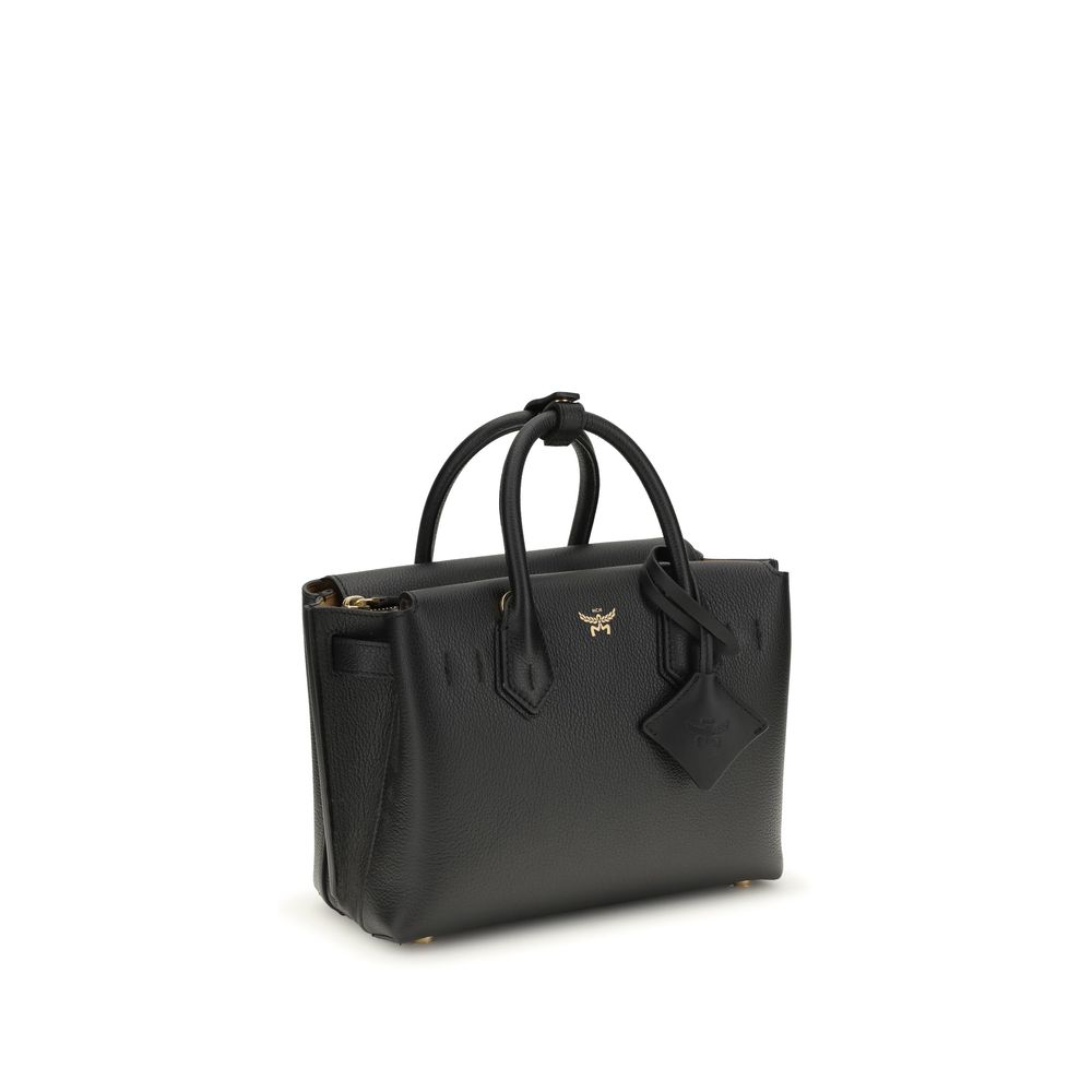 MCM Black Calf Leather Bos Taurus Handbag - Image 2
