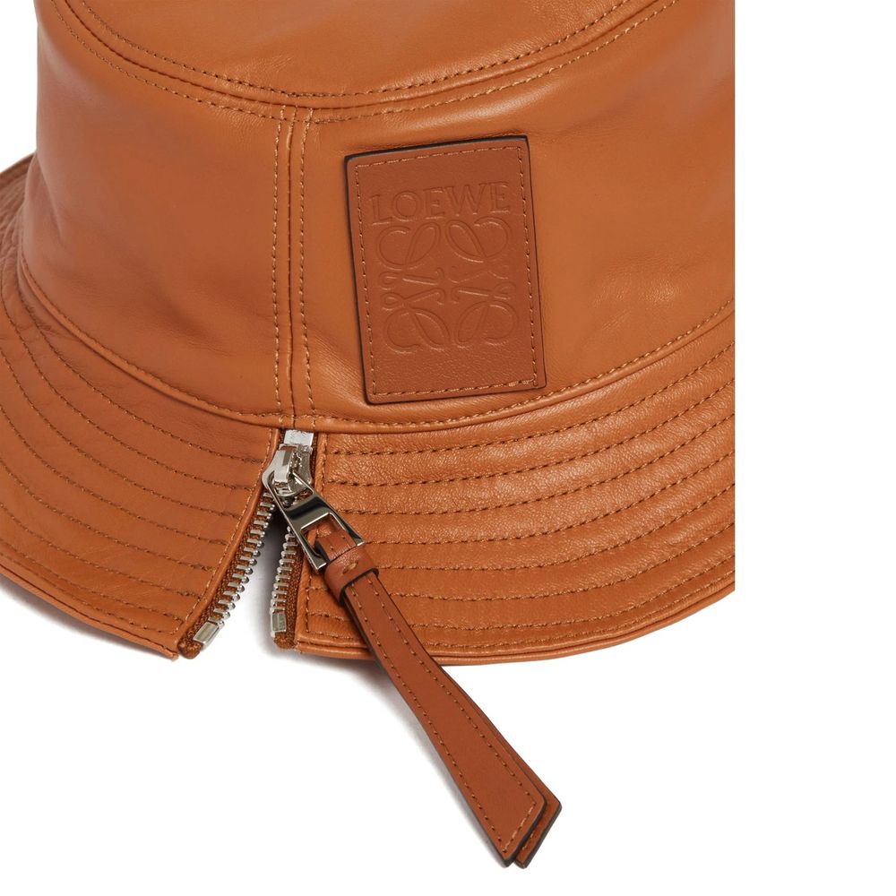 Loewe Brown Calfskin Bucket Hat - Image 3
