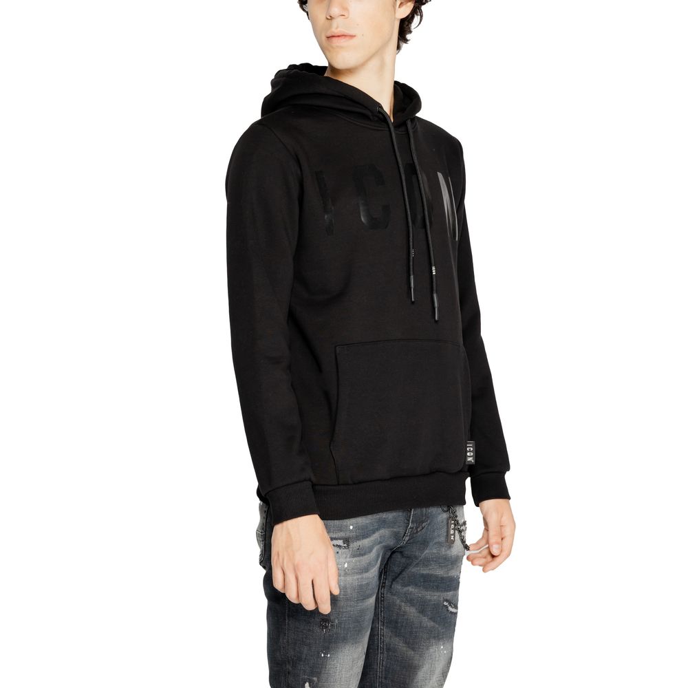 Icon Black Cotton Hoodie - Image 4
