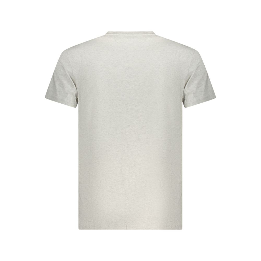 Tommy Hilfiger Gray Cotton Men's T-Shirt - Image 2