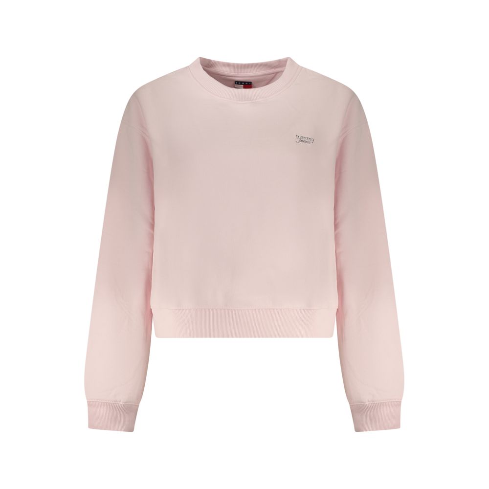 Tommy Hilfiger Pink Cotton Women Sweatshirt