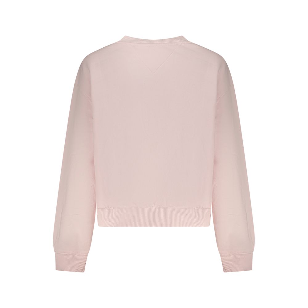 Tommy Hilfiger Pink Cotton Women Sweatshirt - Image 2