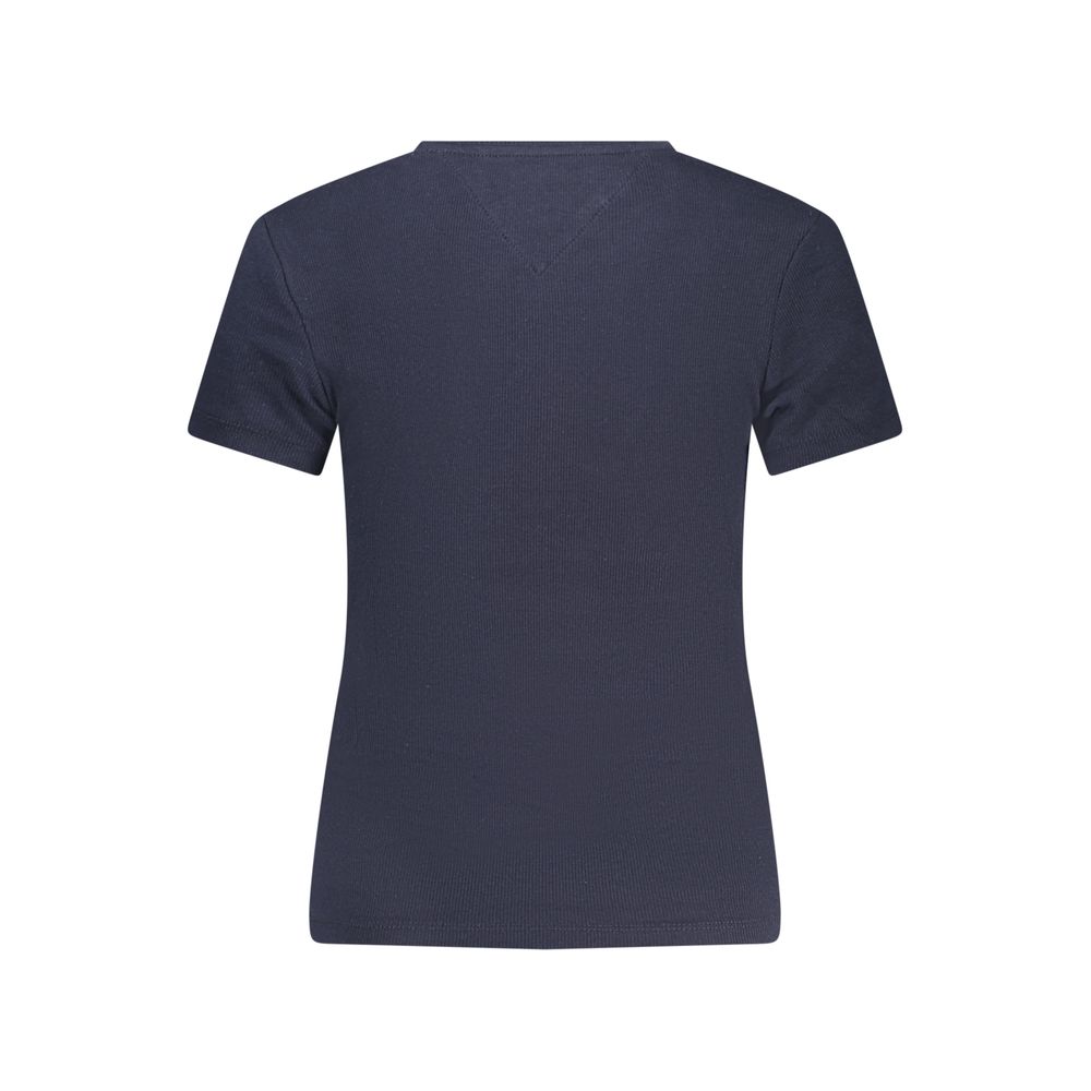 Tommy Hilfiger Blue Cotton Women's T-Shirt - Image 2