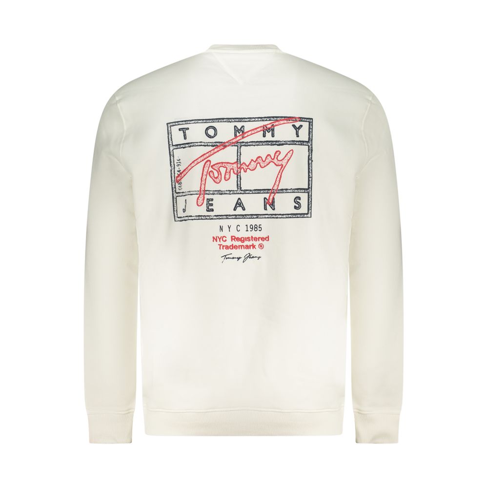 Tommy Hilfiger White Cotton Men's Sweatshirt - Image 2