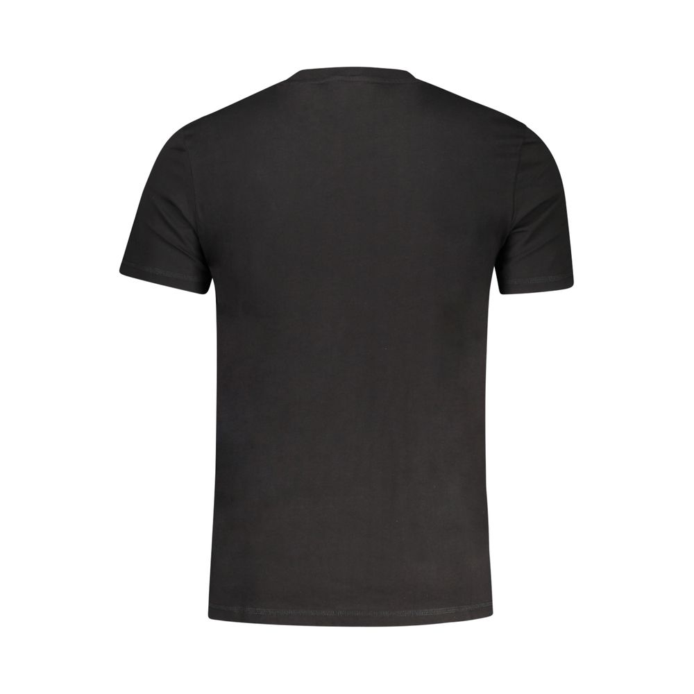 Guess Jeans Nero Cotton Men T-Shirt - Image 3