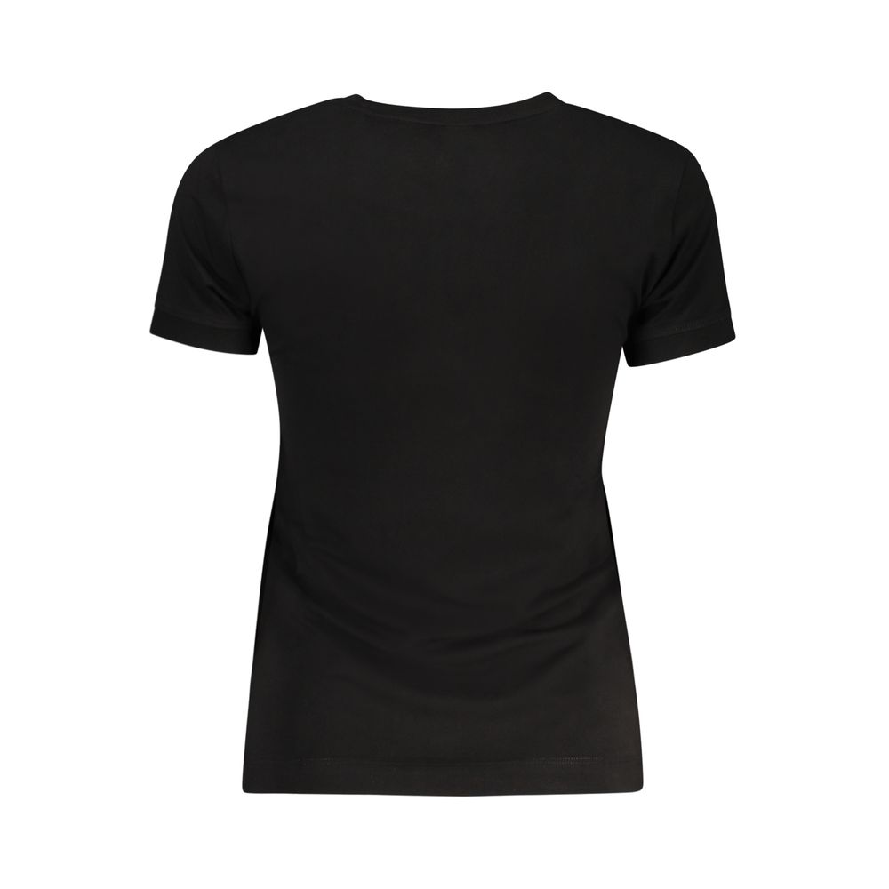 Guess Jeans Black Organic Cotton Women T-Shirt - Image 2