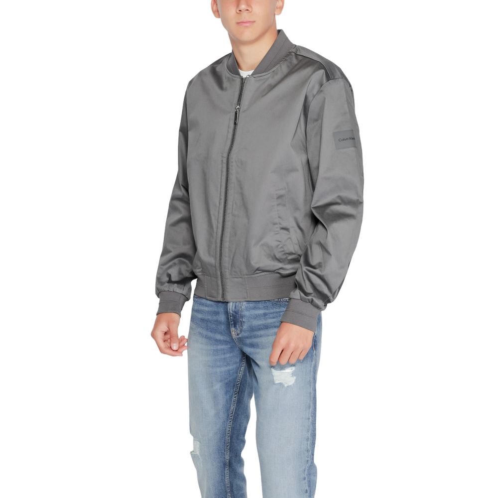 Calvin Klein Gray Organic Cotton Bomber - Image 3