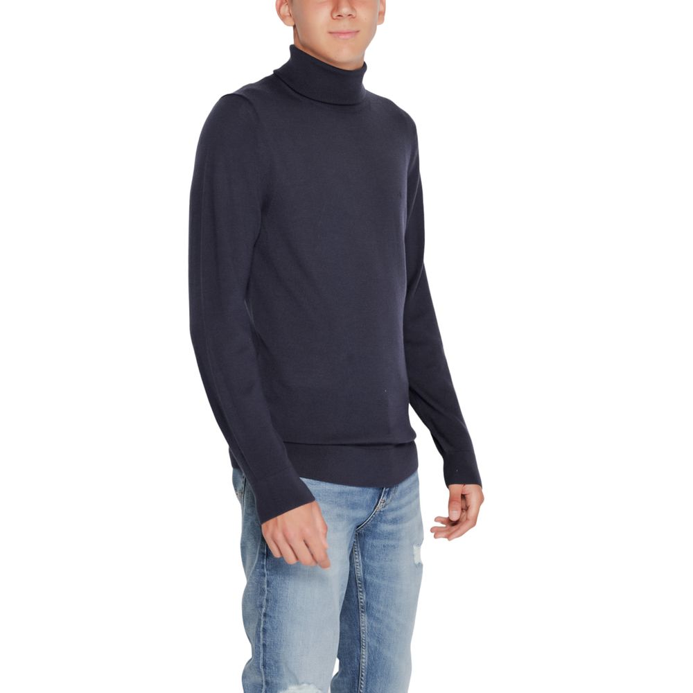 Calvin Klein Blue Wool Turtleneck - Image 4