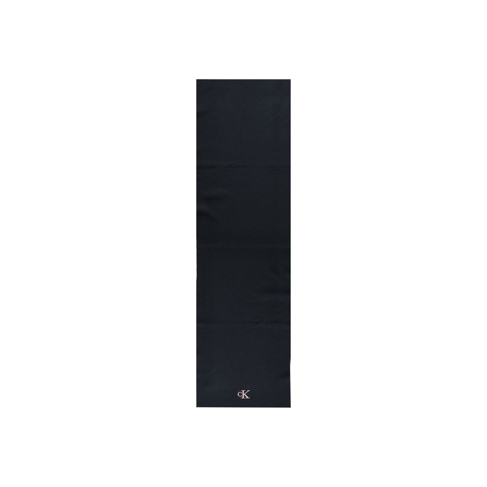 Calvin Klein Black Recycled Polyester Scarf - Image 4