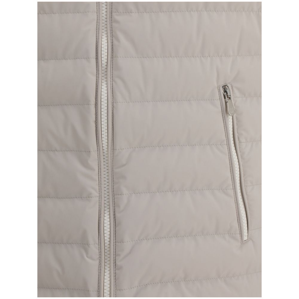 Brunello Cucinelli Beige Polyamide Jackets And Coat - Image 3