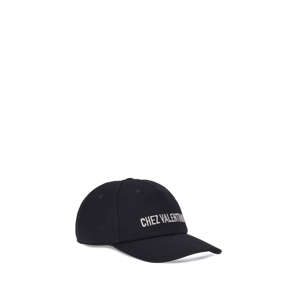 Valentino Garavani Black Cotton Cap (Baseball Hat) - Image 2