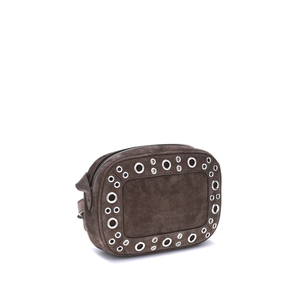 Valentino Garavani Brown Calf Leather Bos Taurus Shoulder Bag - Image 3