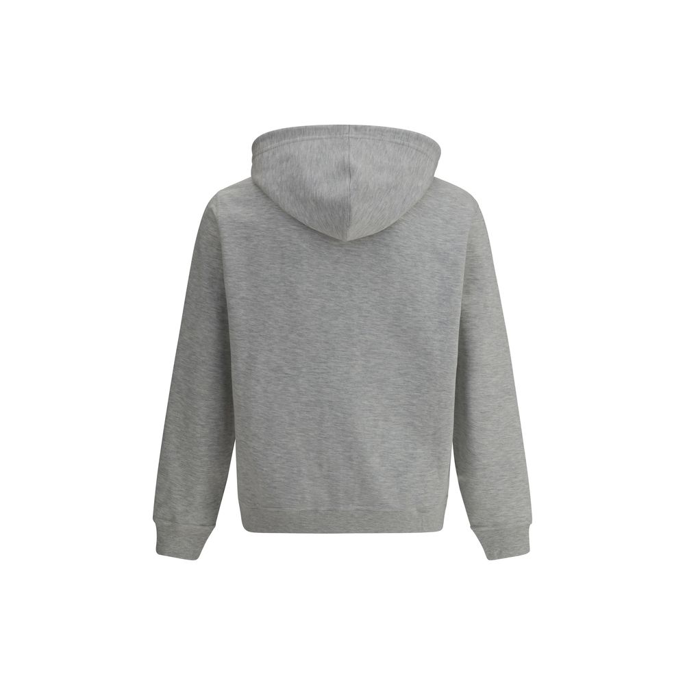 Brunello Cucinelli Gray Cotton Hoodie - Image 2