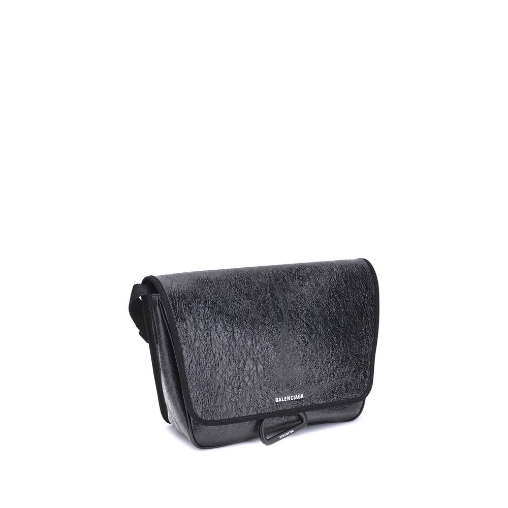 Balenciaga Black Calf Leather Bos Taurus Shoulder Bag - Image 2