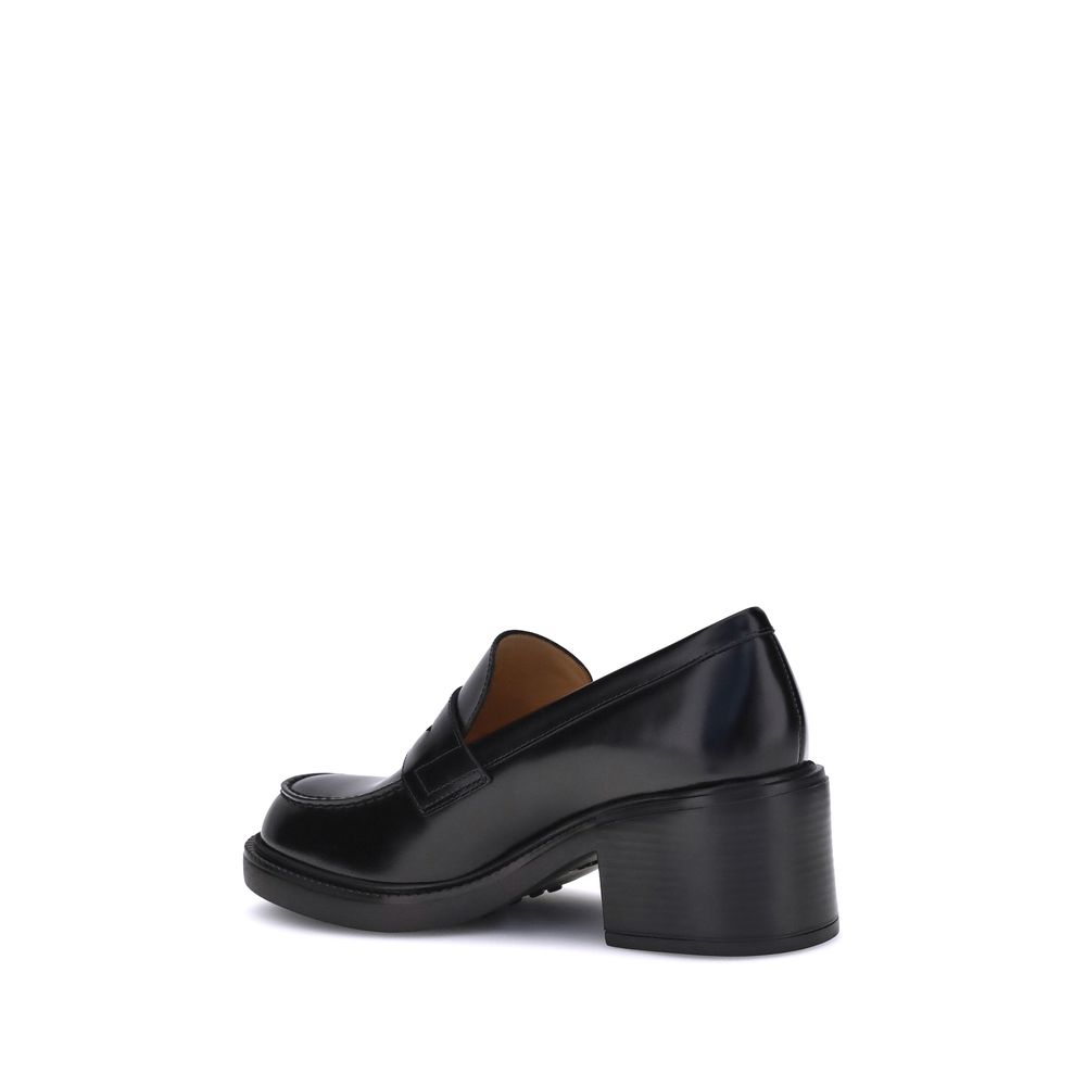 Tod's Black Calf Leather Bos Taurus Platform Loafers - Image 3