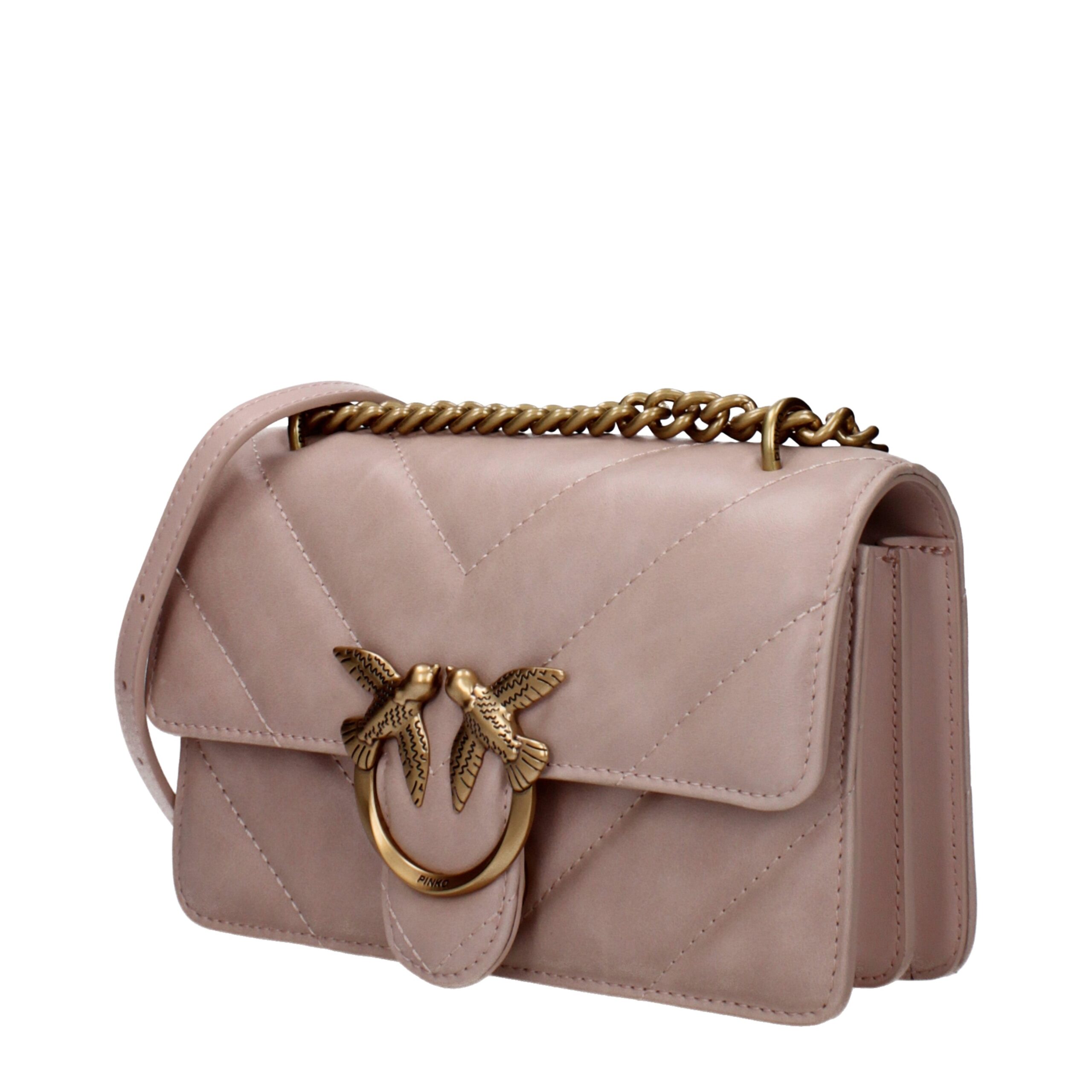 PINKO Pink Leather Crossbody Bag - Image 2