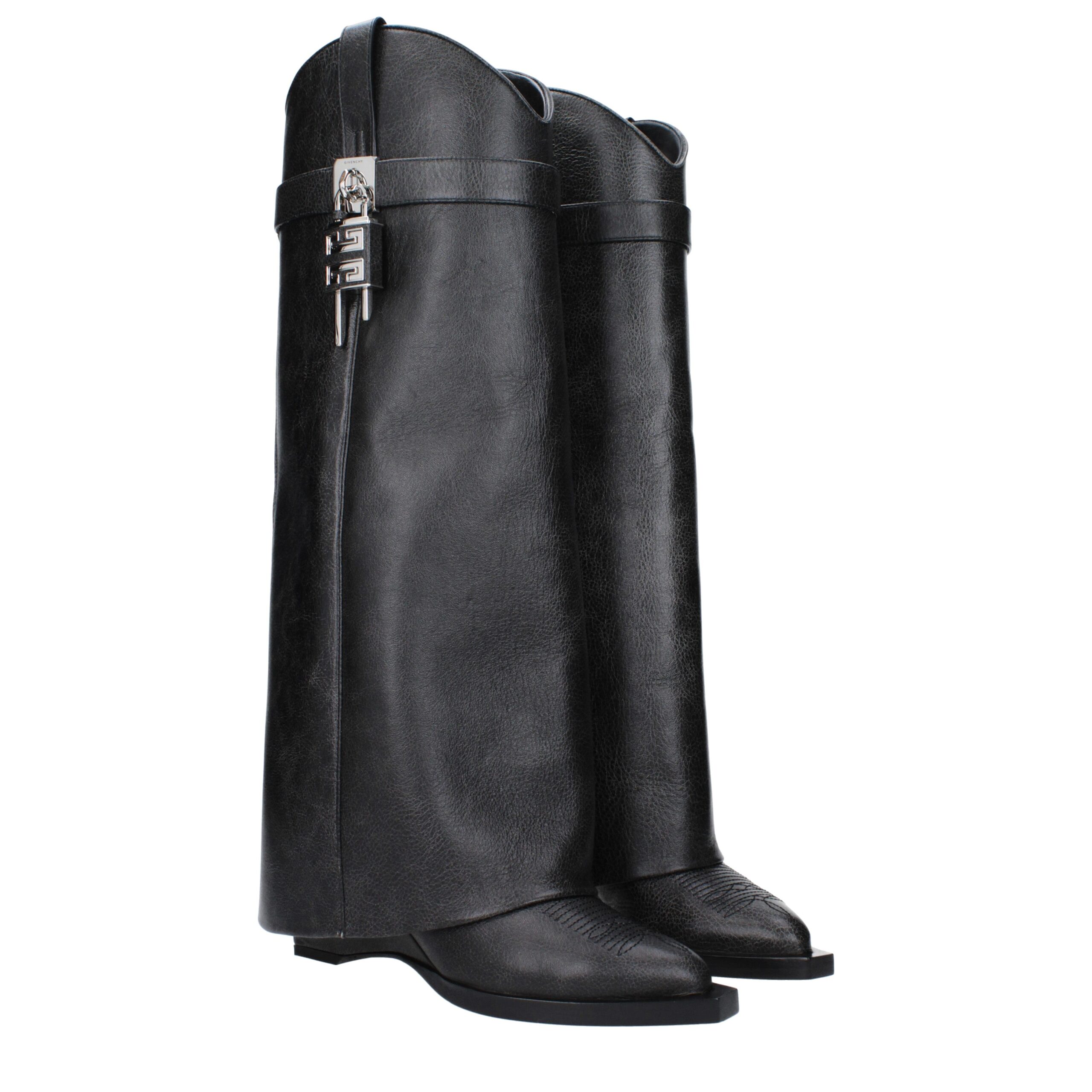Givenchy Black Leather Boots - Image 2