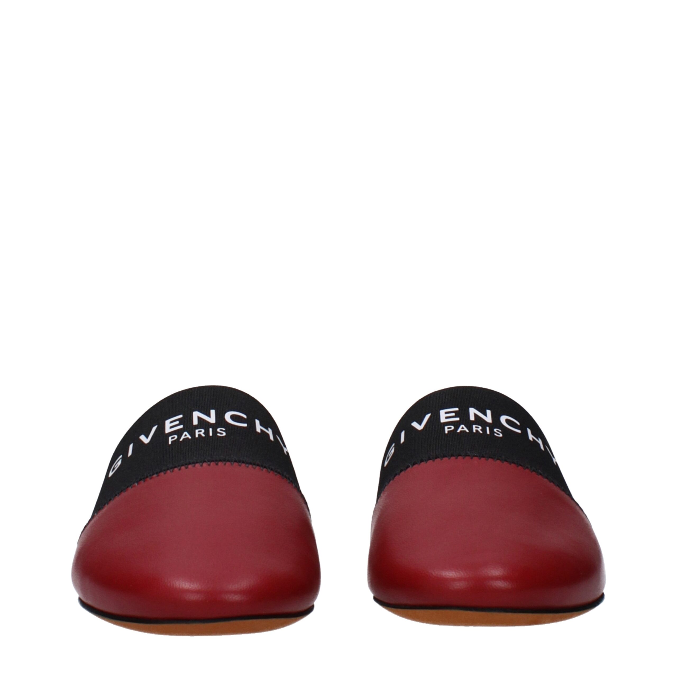 Givenchy Red Leather Slippers - Image 3