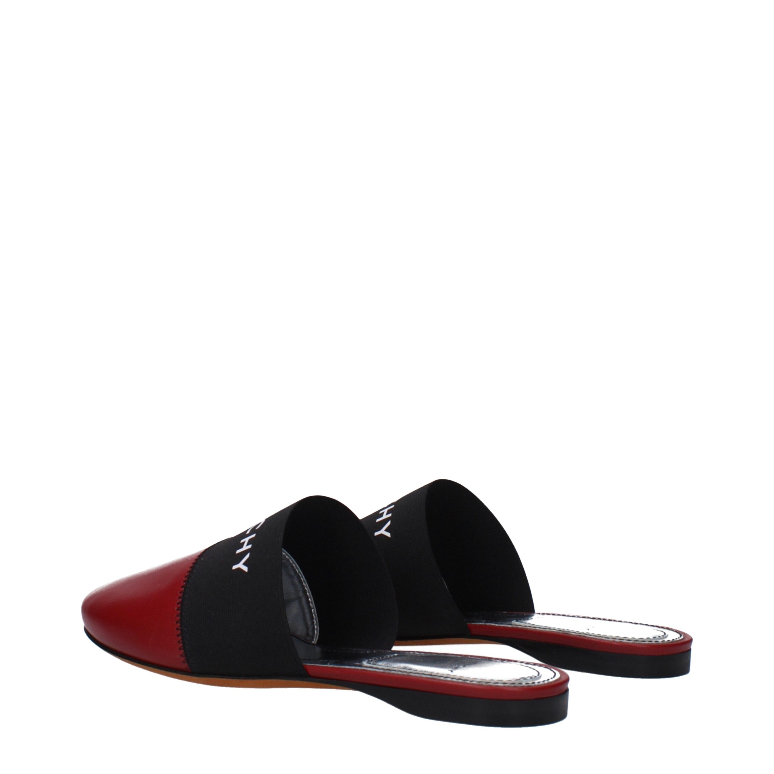 Givenchy Red Leather Slippers - Image 4