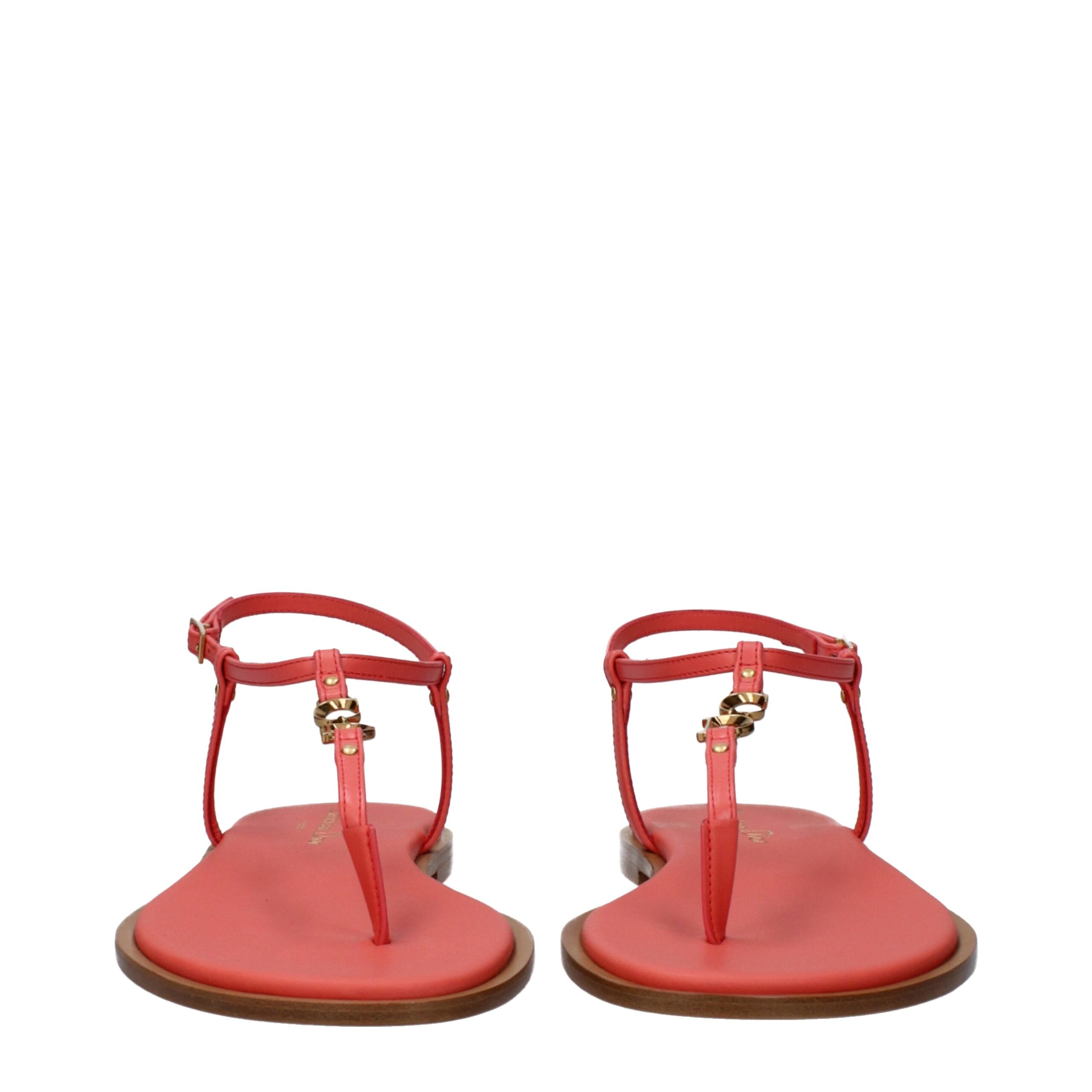 Christian Dior Pink Leather Flip-Flop Sandals - Image 3
