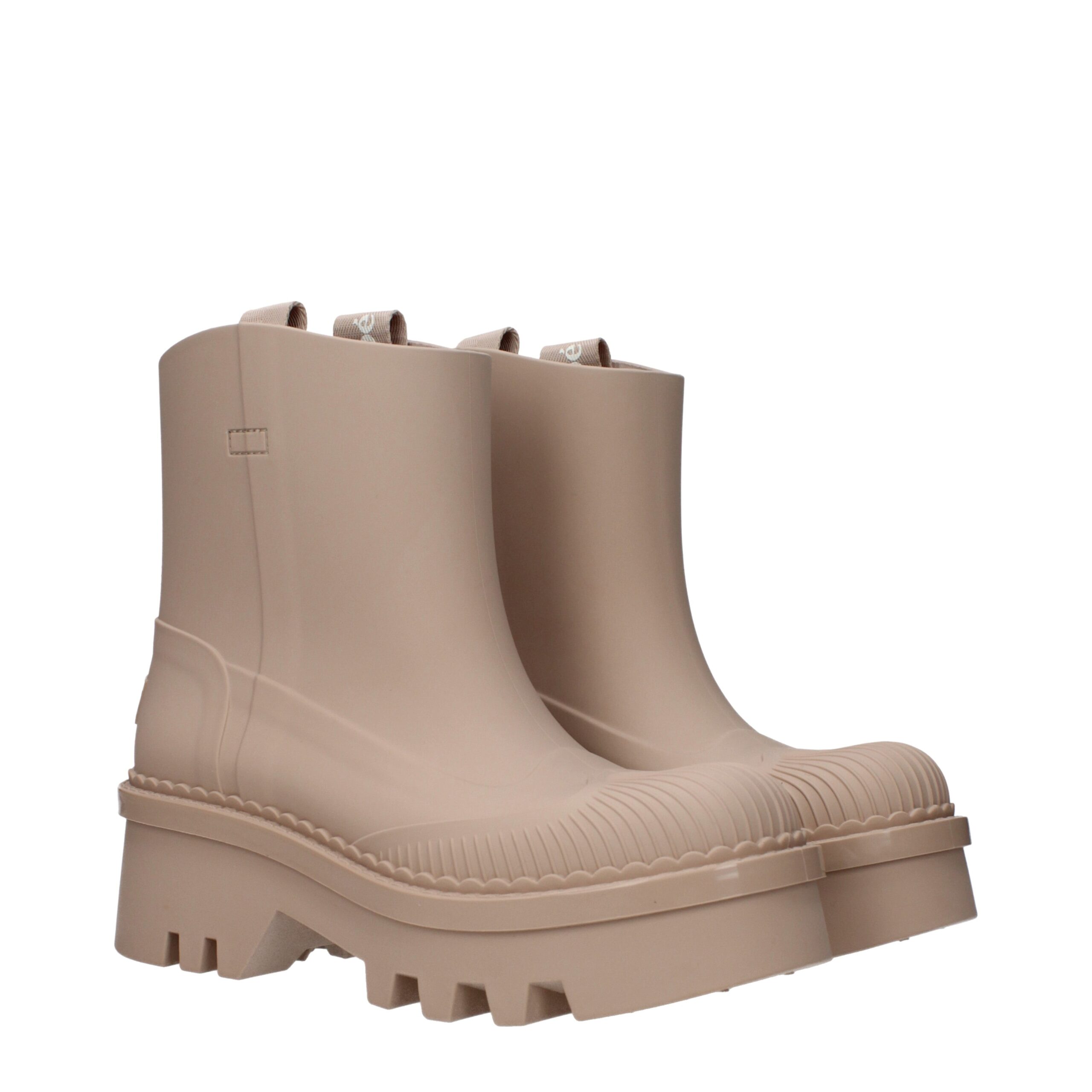 Chloé Pink Cotton Ankle Boots - Image 2