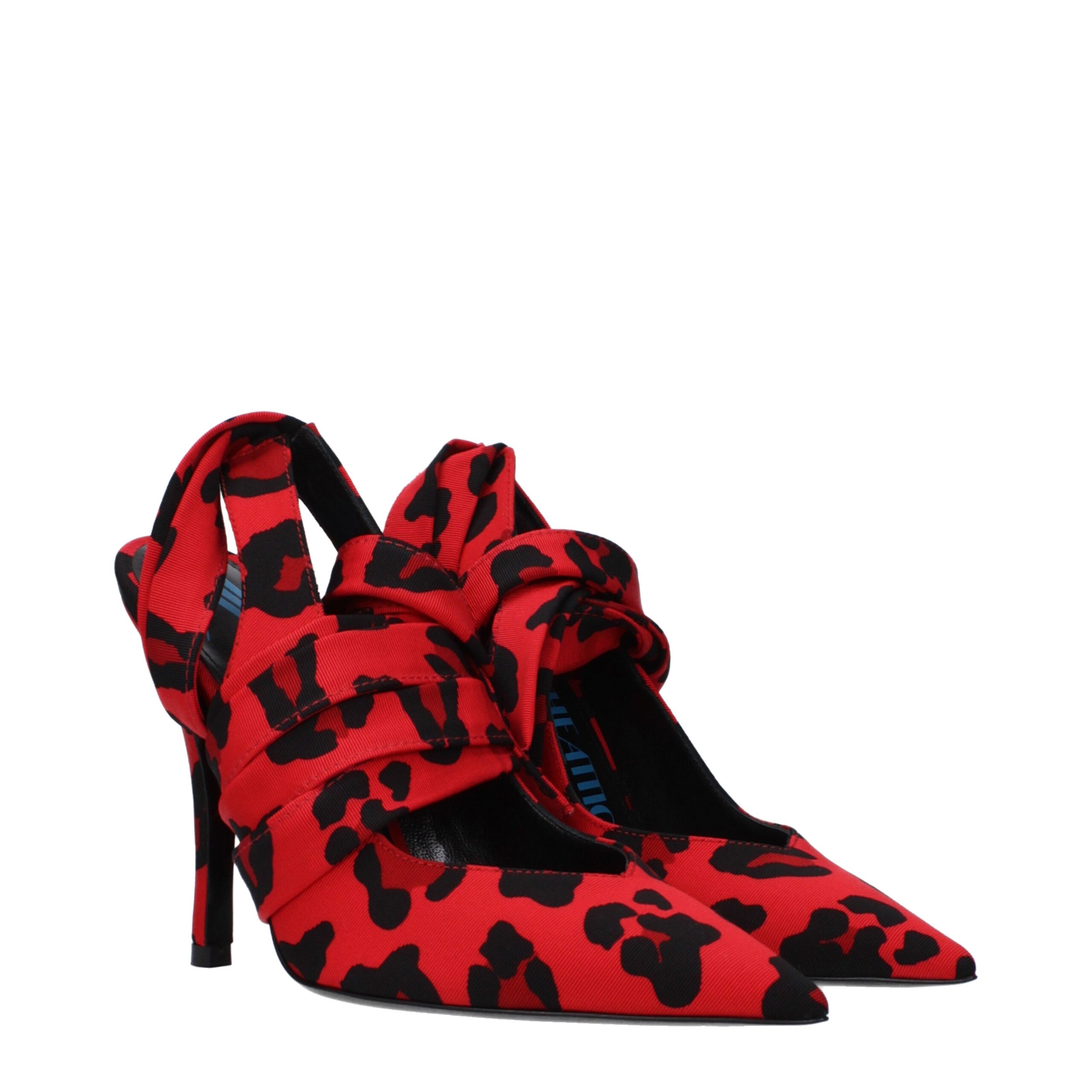 The Attico Red Fabric Pumps - Image 2