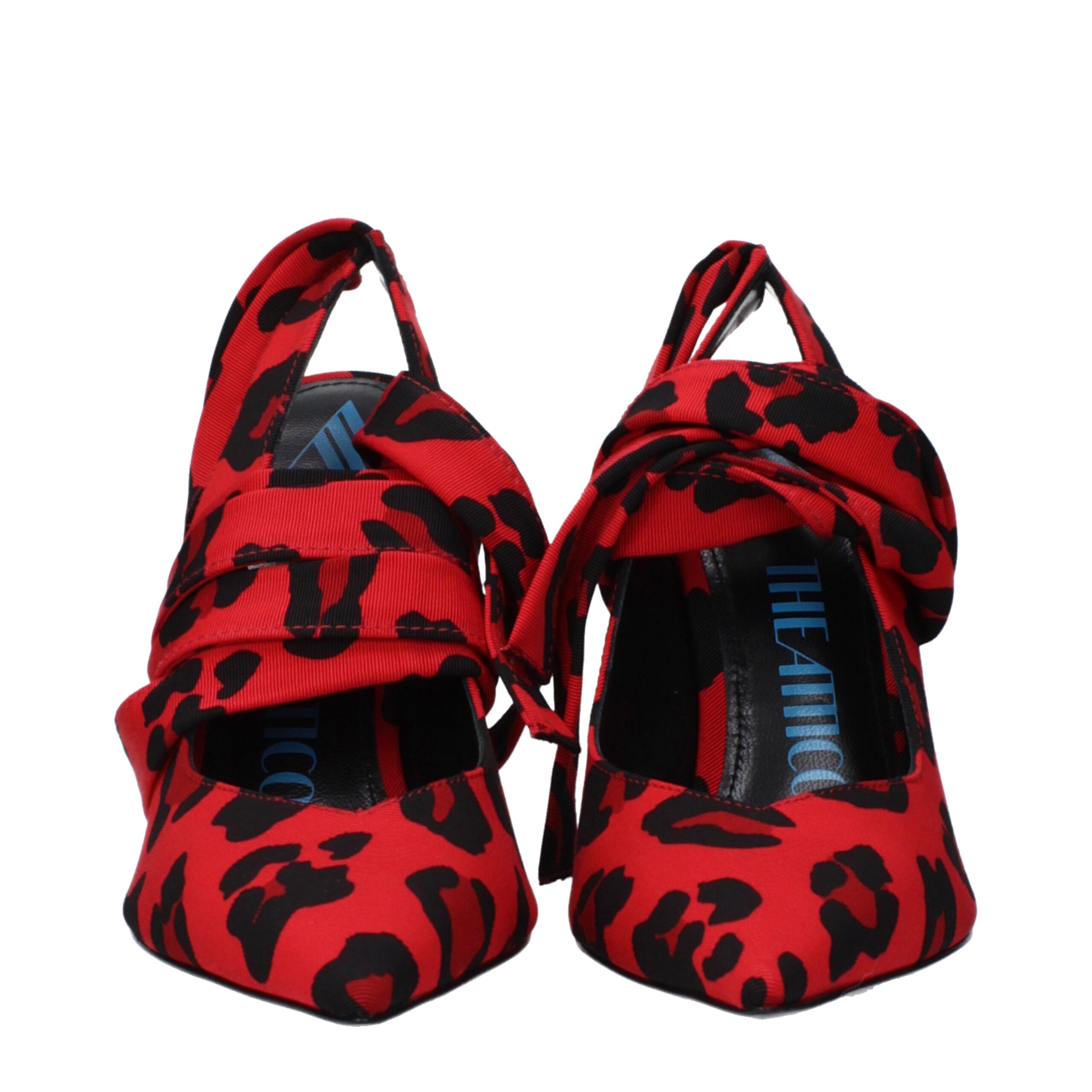 The Attico Red Fabric Pumps - Image 3