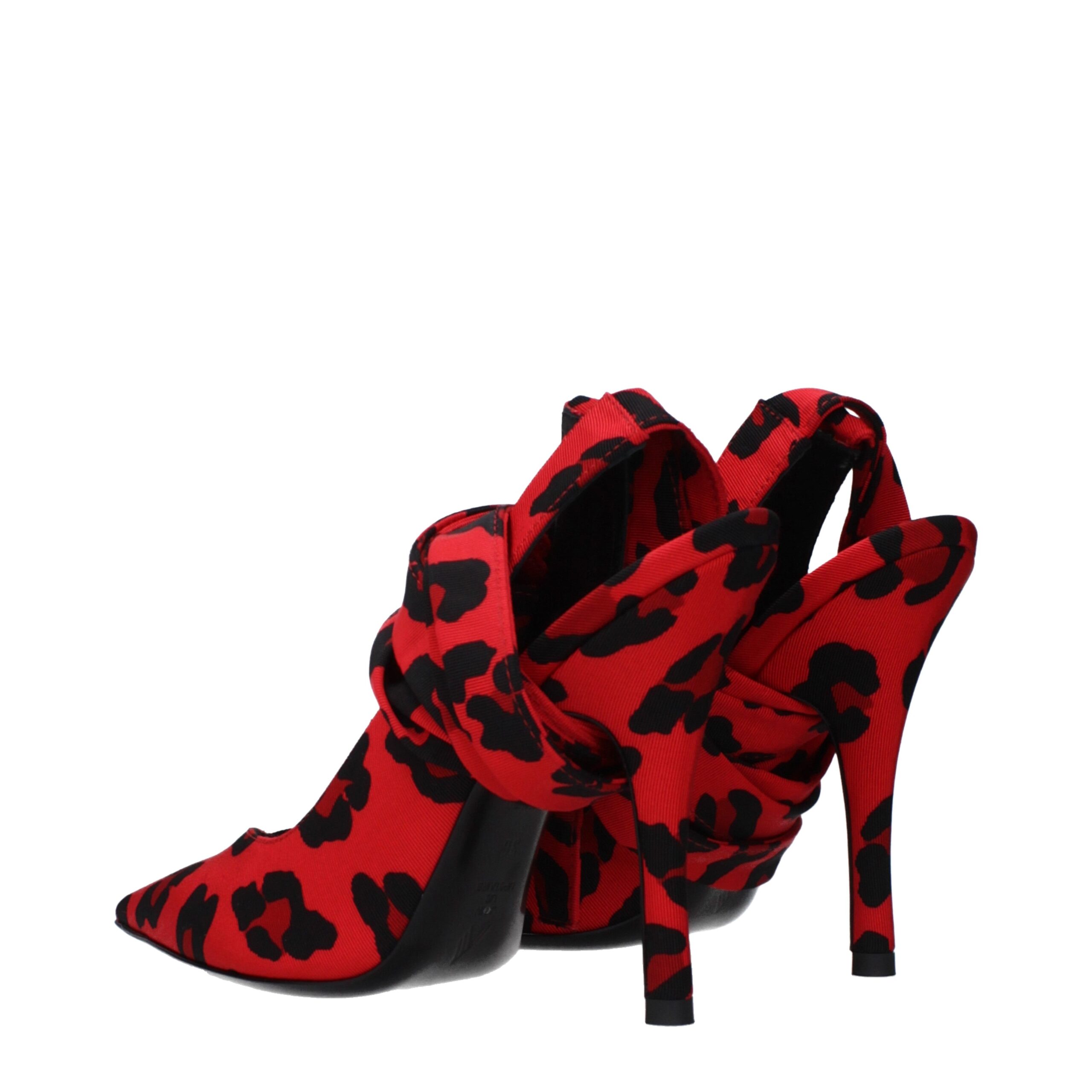 The Attico Red Fabric Pumps - Image 4