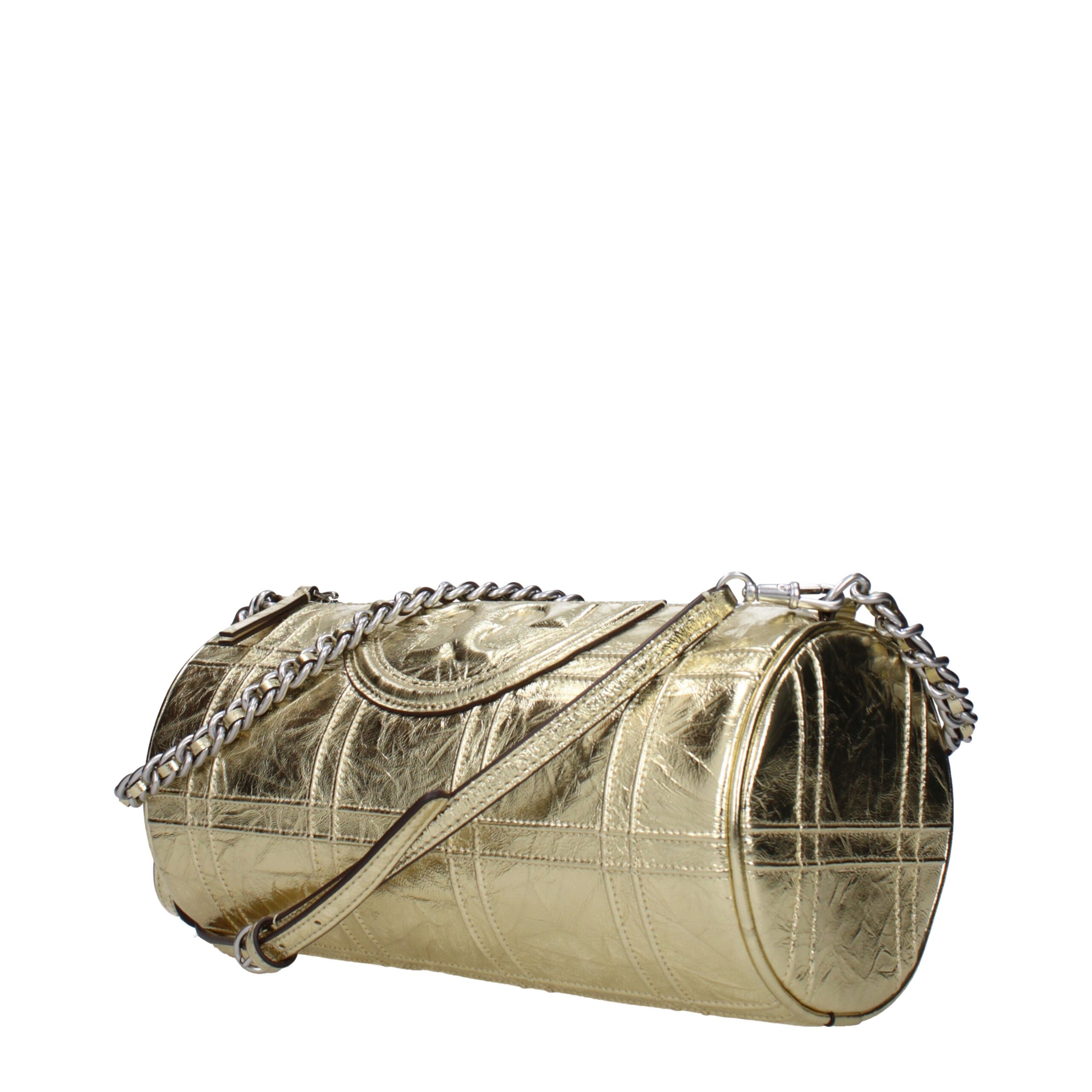 Tory Burch Gold Leather Shoulder Bag - Image 2