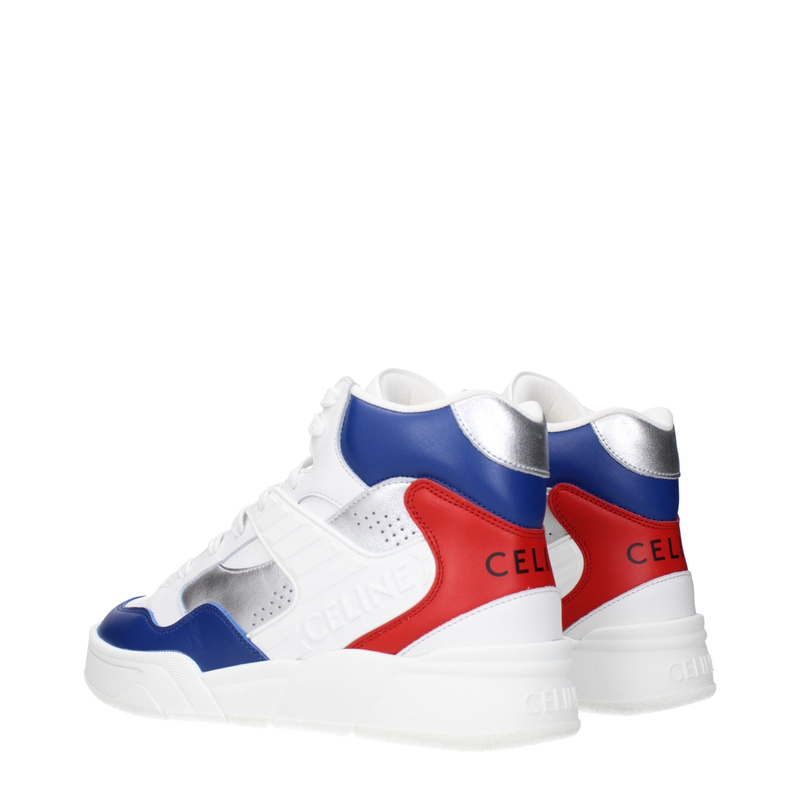 Celine White Leather Athletic Sneakers - Image 4