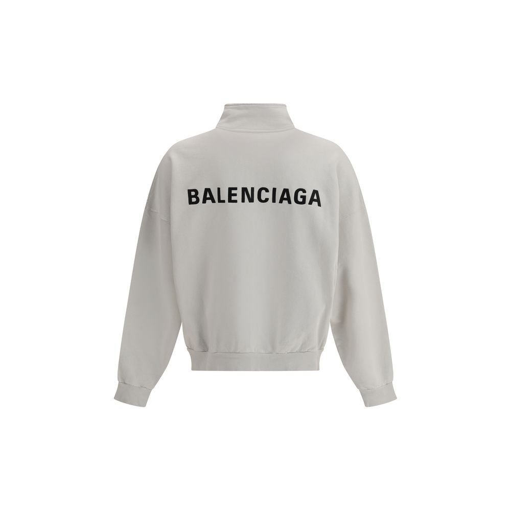 Balenciaga White Cotton Sweatshirt - Image 2