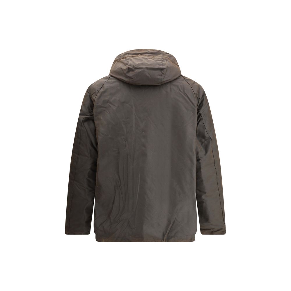Barbour Brown Cotton Rain Coat - Image 2