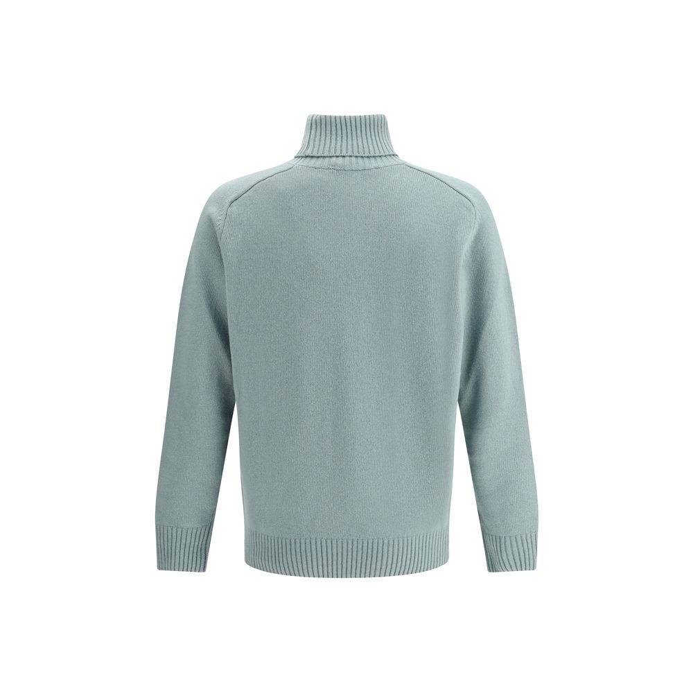 Brooksfield Bicolor Fleece Wool Turtleneck - Image 2