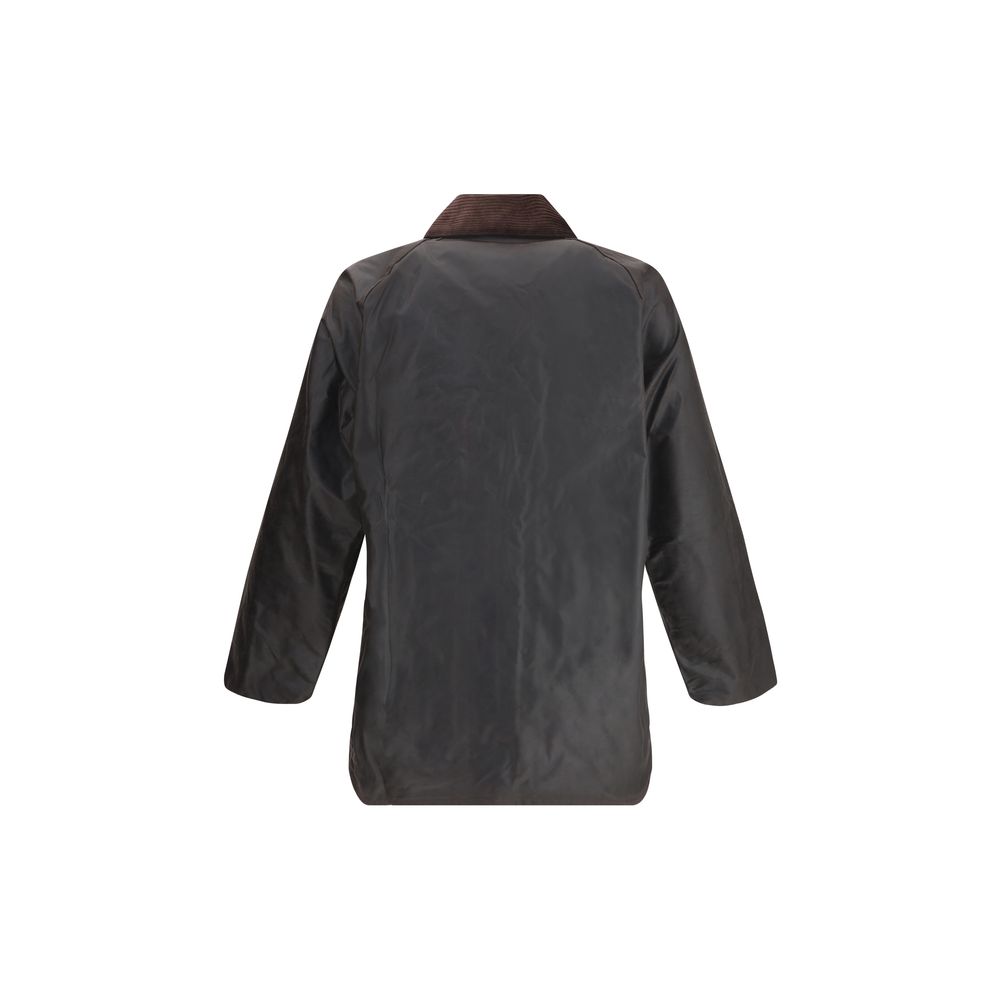 Barbour Black Cotton Coat - Image 2