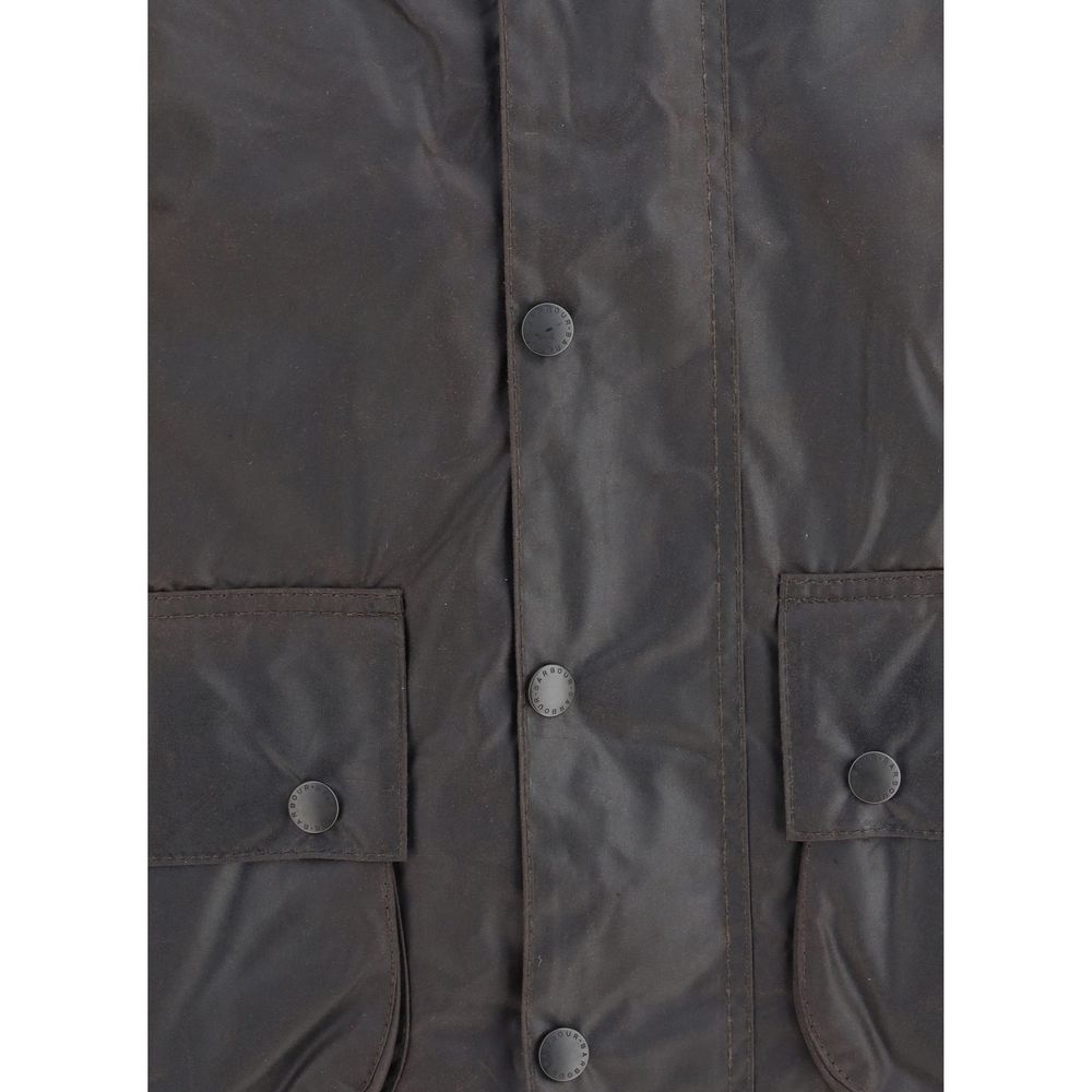Barbour Black Cotton Coat - Image 3