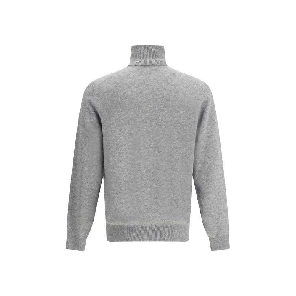 Brunello Cucinelli Gray Cashmere Cashmere Sweater - Image 2