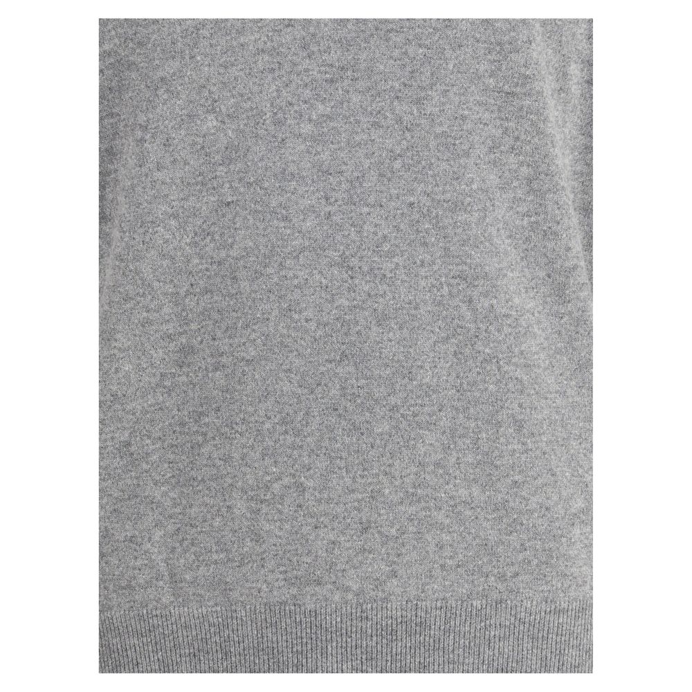 Brunello Cucinelli Gray Cashmere Cashmere Sweater - Image 3