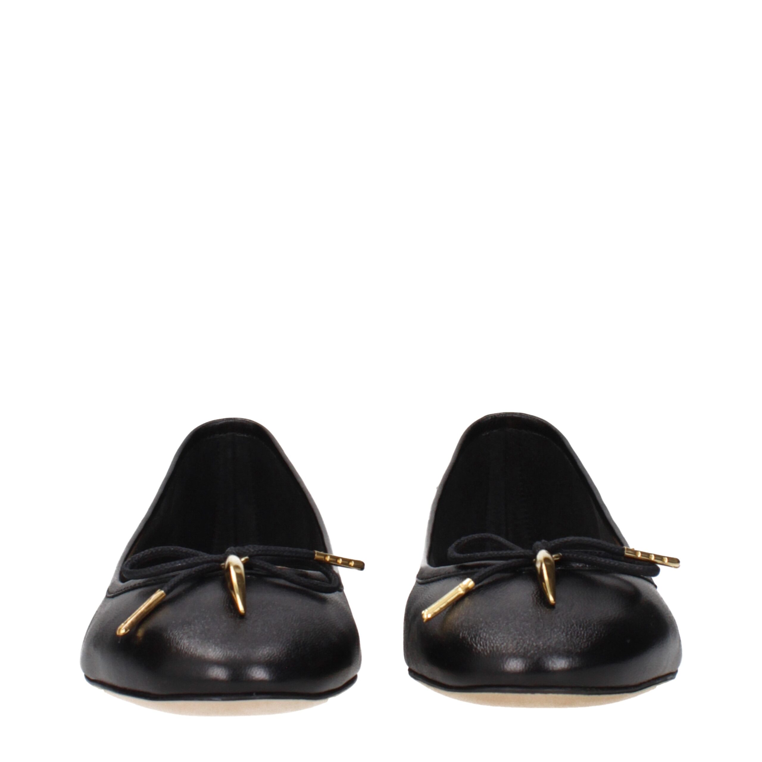 Chloé Black Leather Ballet Flats - Image 3
