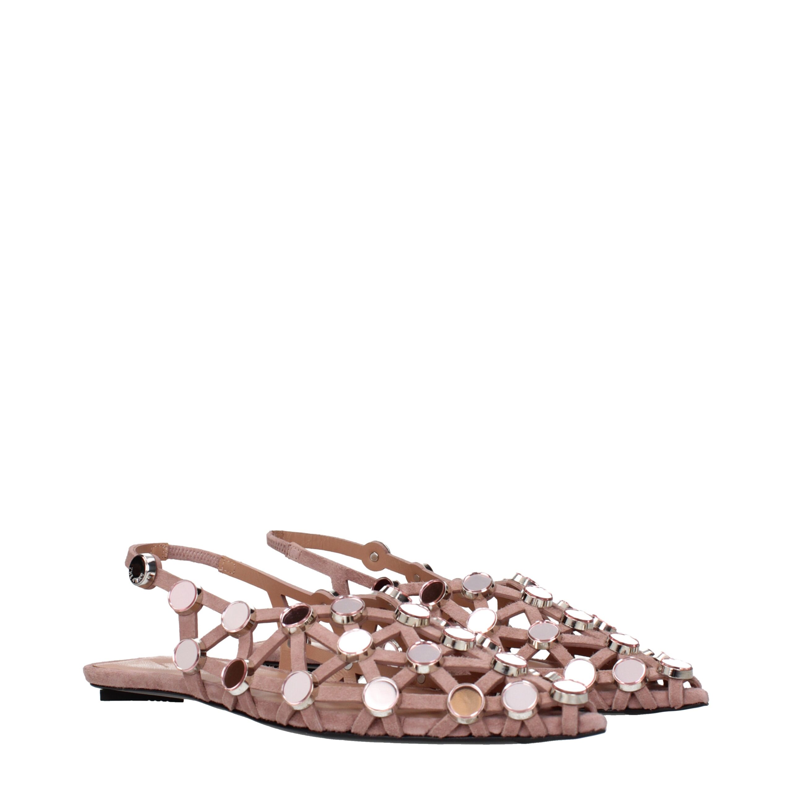 The Attico Pink Leather Ballet Flats - Image 2